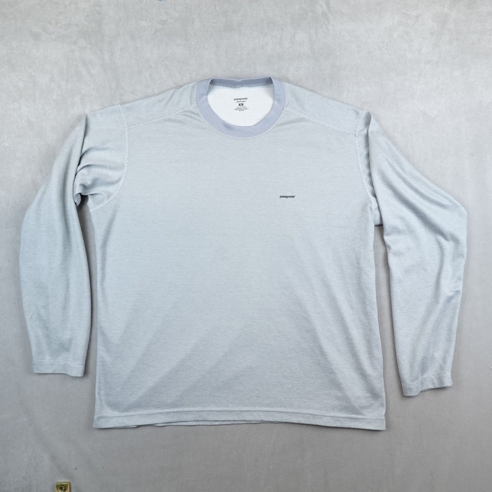Patagonia Capilene Shirt Long Sleeve Gray Mens XL
